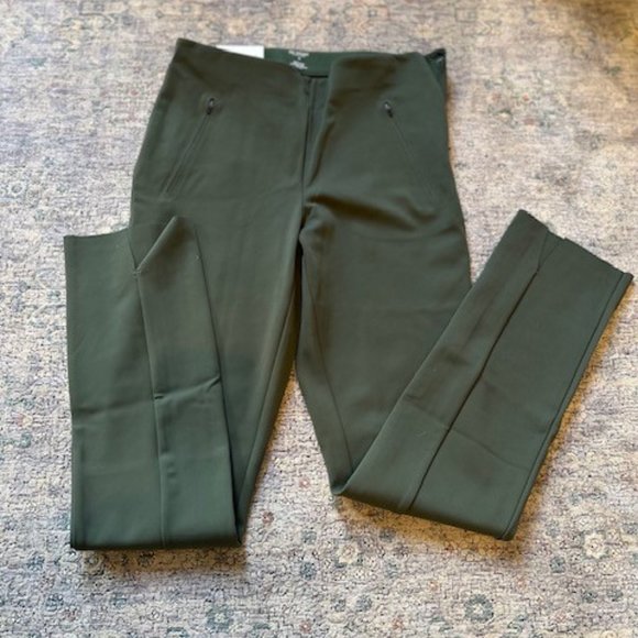 Skinny Luxe Sculpt Pant in Dusty Olive Green - Picture 1 of 12